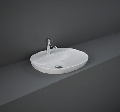 RAK Variant Drop In Oval Wash Basin - 1 Tap Hole